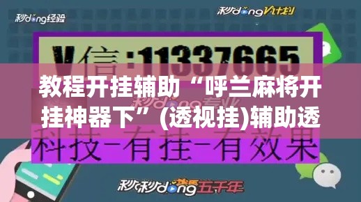 教程开挂辅助“呼兰麻将开挂神器下	”(透视挂)辅助透视教程