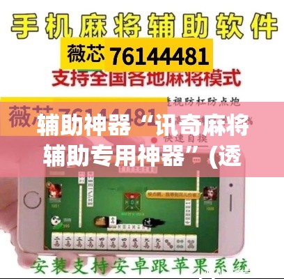 辅助神器“讯奇麻将辅助专用神器	”(透视挂)辅助透视教程