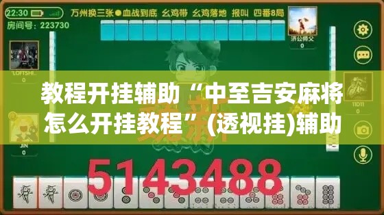 教程开挂辅助“中至吉安麻将怎么开挂教程	”(透视挂)辅助透视教程