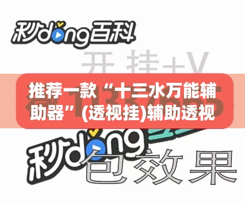 推荐一款“十三水万能辅助器”(透视挂)辅助透视教程