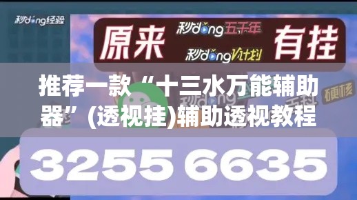 推荐一款“十三水万能辅助器”(透视挂)辅助透视教程