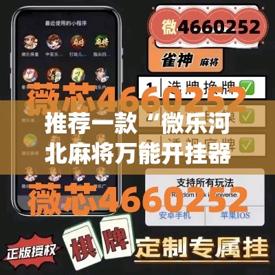 推荐一款“微乐河北麻将万能开挂器”(透视挂)辅助透视教程