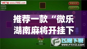 推荐一款“微乐湖南麻将开挂下载最新版	”(透视挂)辅助透视教程