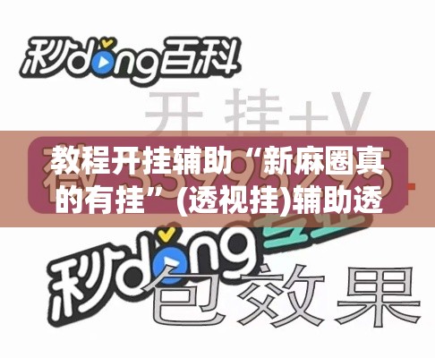 教程开挂辅助“新麻圈真的有挂”(透视挂)辅助透视教程