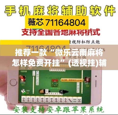 推荐一款“微乐云南麻将怎样免费开挂”(透视挂)辅助透视教程