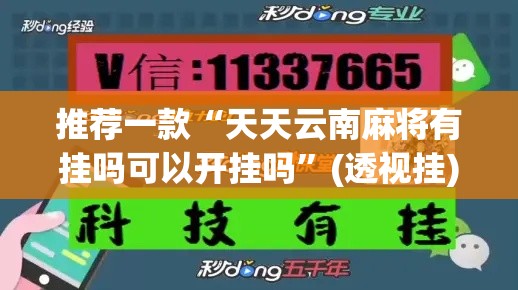 推荐一款“天天云南麻将有挂吗可以开挂吗”(透视挂)辅助透视教程