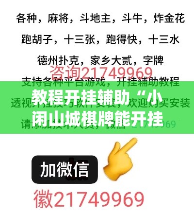 教程开挂辅助“小闲山城棋牌能开挂吗”(透视挂)辅助透视教程