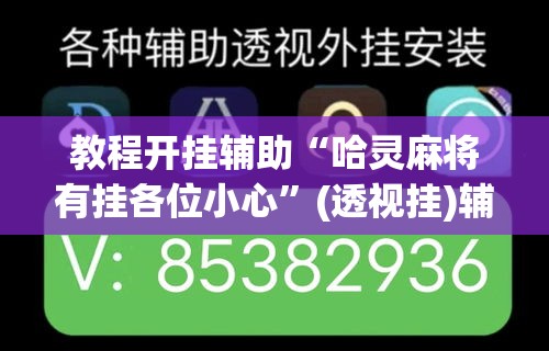 教程开挂辅助“哈灵麻将有挂各位小心”(透视挂)辅助透视教程