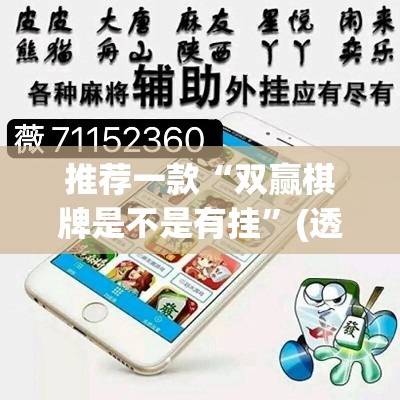 推荐一款“双赢棋牌是不是有挂”(透视挂)辅助透视教程