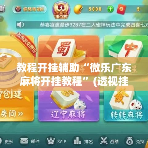 教程开挂辅助“微乐广东麻将开挂教程”(透视挂)辅助透视教程