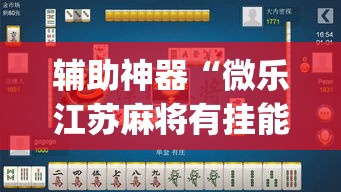 辅助神器“微乐江苏麻将有挂能查出来吗”(透视挂)辅助透视教程