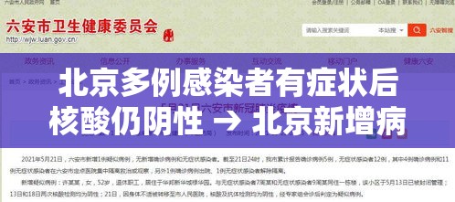 北京多例感染者有症状后核酸仍阴性 → 北京新增病例多次核酸检测阴性