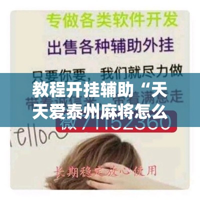 教程开挂辅助“天天爱泰州麻将怎么开挂”(透视挂)辅助透视教程