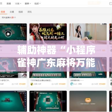 辅助神器“小程序雀神广东麻将万能开挂器免费”(透视挂)辅助透视教程