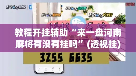 教程开挂辅助“来一盘河南麻将有没有挂吗”(透视挂)辅助透视教程