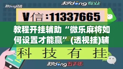 教程开挂辅助“微乐麻将如何设置才能赢”(透视挂)辅助透视教程