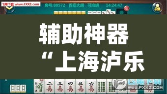 辅助神器“上海泸乐麻将透视辅助挂	”(透视挂)辅助透视教程