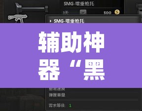 辅助神器“黑鹰众玩辅助挂”(透视挂)辅助透视教程