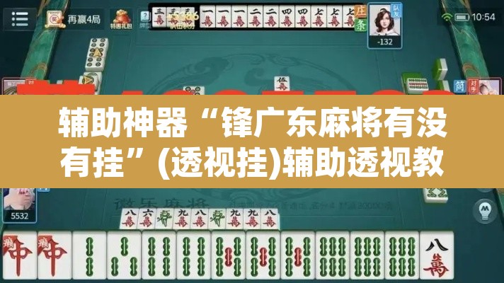 辅助神器“锋广东麻将有没有挂”(透视挂)辅助透视教程