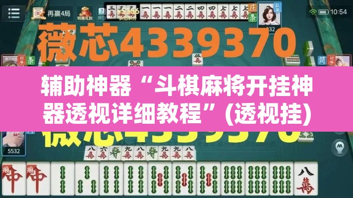 辅助神器“斗棋麻将开挂神器透视详细教程	”(透视挂)辅助透视教程