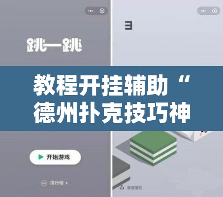 教程开挂辅助“德州扑克技巧神器”(透视挂)辅助透视教程
