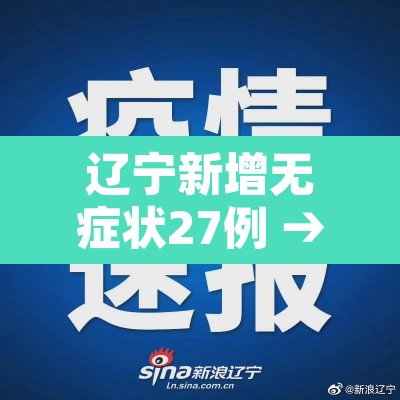 辽宁新增无症状27例 → 辽宁新增2名无症状