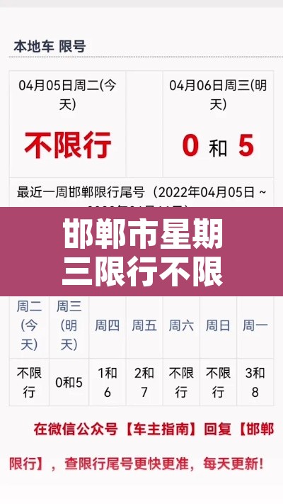邯郸市星期三限行不限行:邯郸市周三限行号码 邯郸市星期三限行不限行:邯郸市周三限行号码