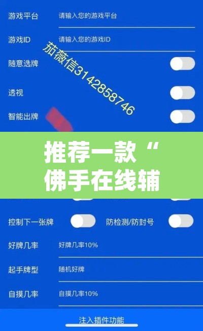 推荐一款“佛手在线辅助开挂神器”(透视挂)辅助透视教程