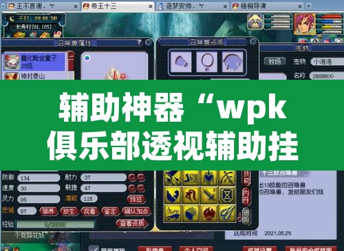 辅助神器“wpk俱乐部透视辅助挂”(透视挂)辅助透视教程