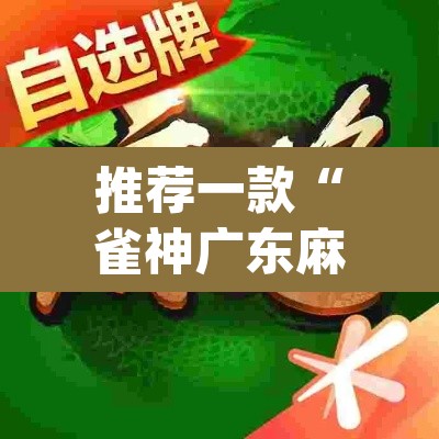 推荐一款“雀神广东麻将提高胜率技巧”(透视挂)辅助透视教程