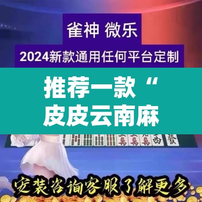 推荐一款“皮皮云南麻将可以开挂吗	”(透视挂)辅助透视教程
