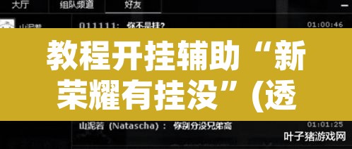 教程开挂辅助“新荣耀有挂没”(透视挂)辅助透视教程
