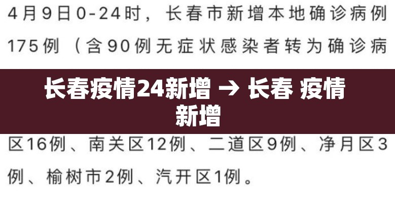 长春疫情24新增 → 长春 疫情 新增