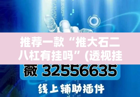 推荐一款“推大石二八杠有挂吗”(透视挂)辅助透视教程