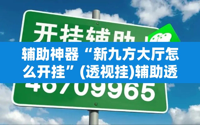 辅助神器“新九方大厅怎么开挂”(透视挂)辅助透视教程