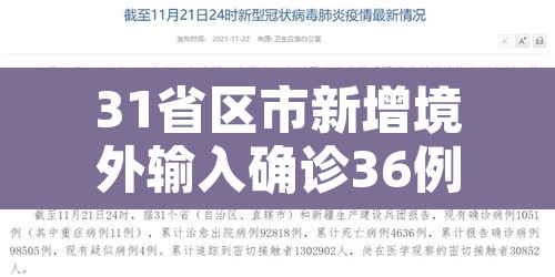 31省区市新增境外输入确诊36例›31省区市新增13例境外输入