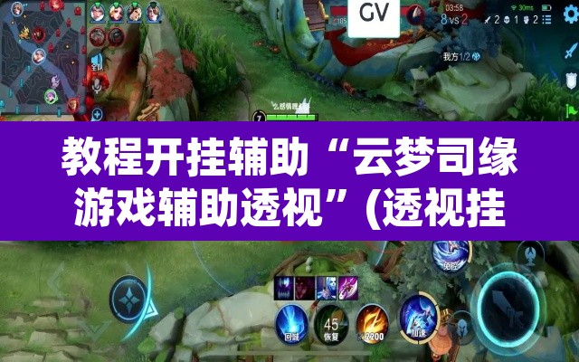 教程开挂辅助“云梦司缘游戏辅助透视”(透视挂)辅助透视教程