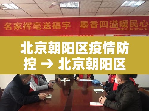 北京朝阳区疫情防控 → 北京朝阳区疫情政策