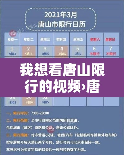 我想看唐山限行的视频›唐山限行怎么罚罚款