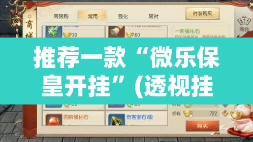 推荐一款“微乐保皇开挂”(透视挂)辅助透视教程
