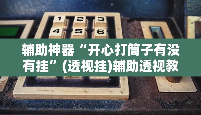 辅助神器“开心打筒子有没有挂	”(透视挂)辅助透视教程