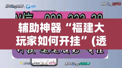辅助神器“福建大玩家如何开挂”(透视挂)辅助透视教程