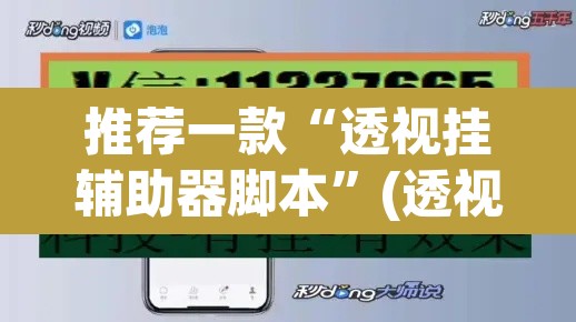 推荐一款“透视挂辅助器脚本”(透视挂)辅助透视教程