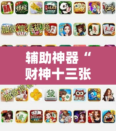 辅助神器“财神十三张黑科技	”(透视挂)辅助透视教程
