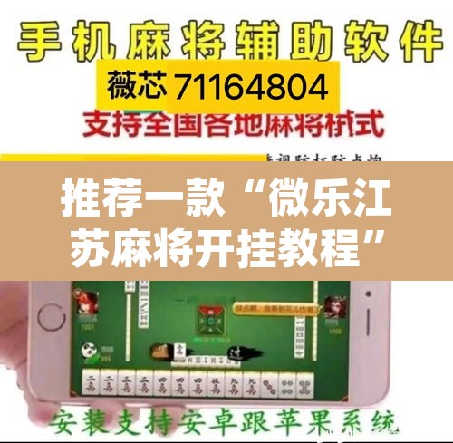 推荐一款“微乐江苏麻将开挂教程	”(透视挂)辅助透视教程