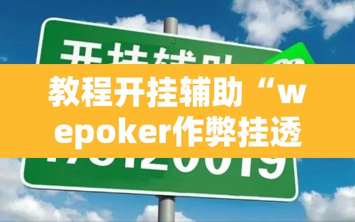教程开挂辅助“wepoker作弊挂透视辅助软件	”(透视挂)辅助透视教程