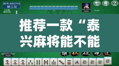 推荐一款“泰兴麻将能不能开挂”(透视挂)辅助透视教程