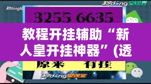 教程开挂辅助“新人皇开挂神器”(透视挂)辅助透视教程