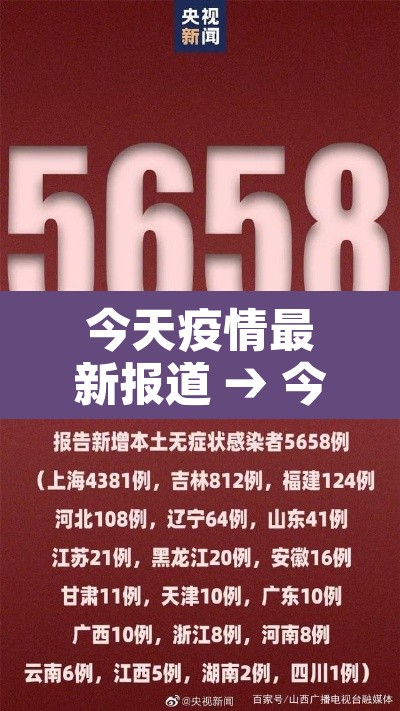 今天疫情最新报道 → 今天疫情最新更新进展播报