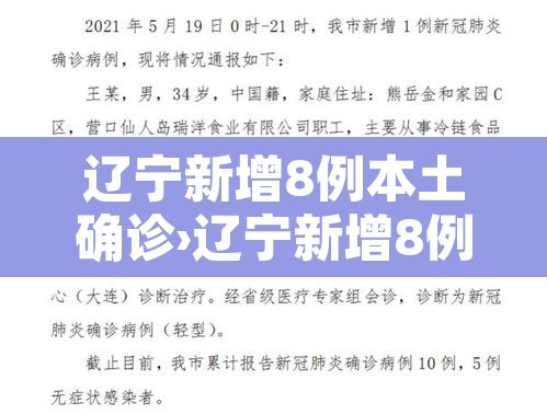 辽宁新增8例本土确诊›辽宁新增8例本土确诊行程
